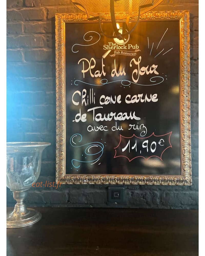 Sherlock Pub — carte page 1