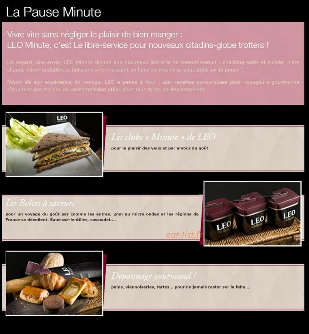 Leo Resto — carte page 5