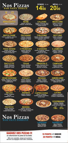 Pino's Pizzeria — carte page 3