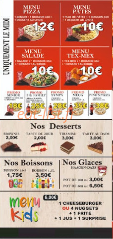 Pino's Pizzeria — carte page 6
