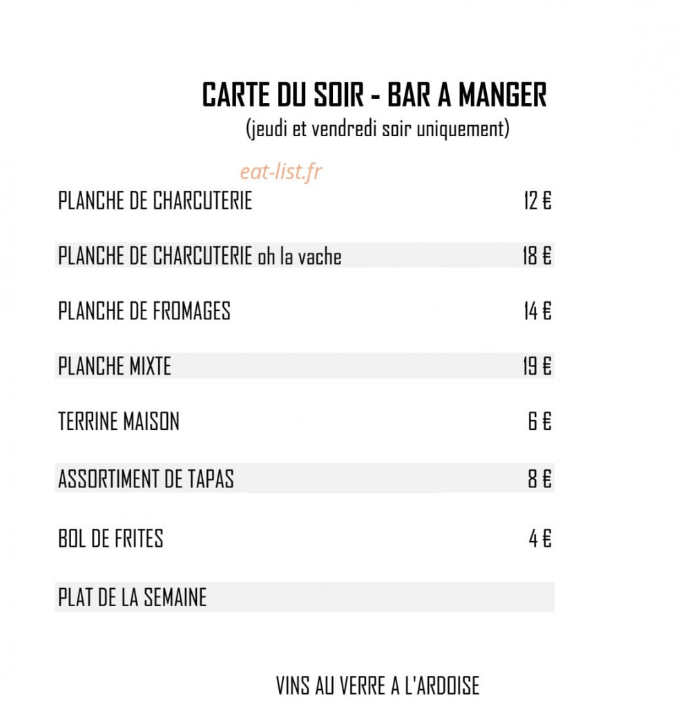 Chez Fred — carte page 2