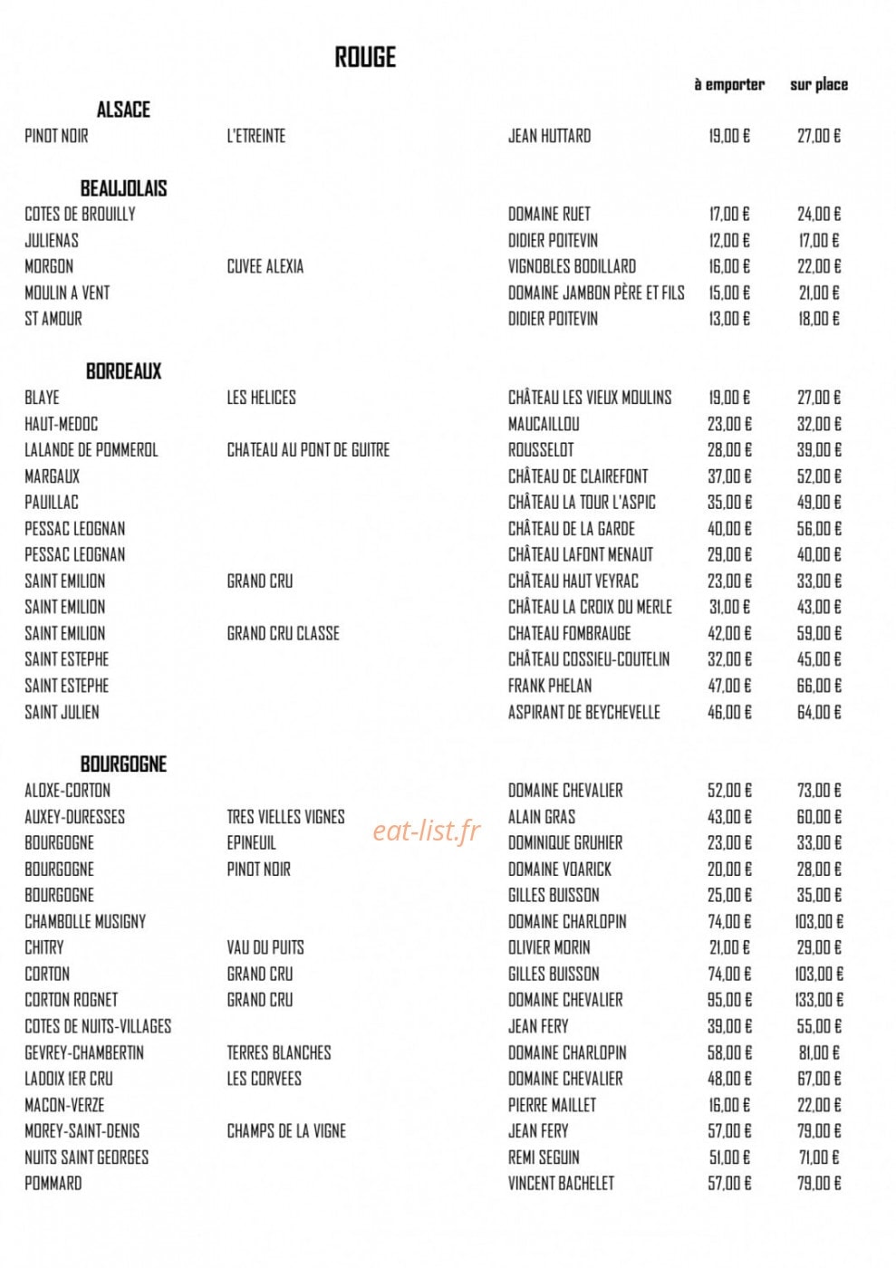 Chez Fred — carte page 6