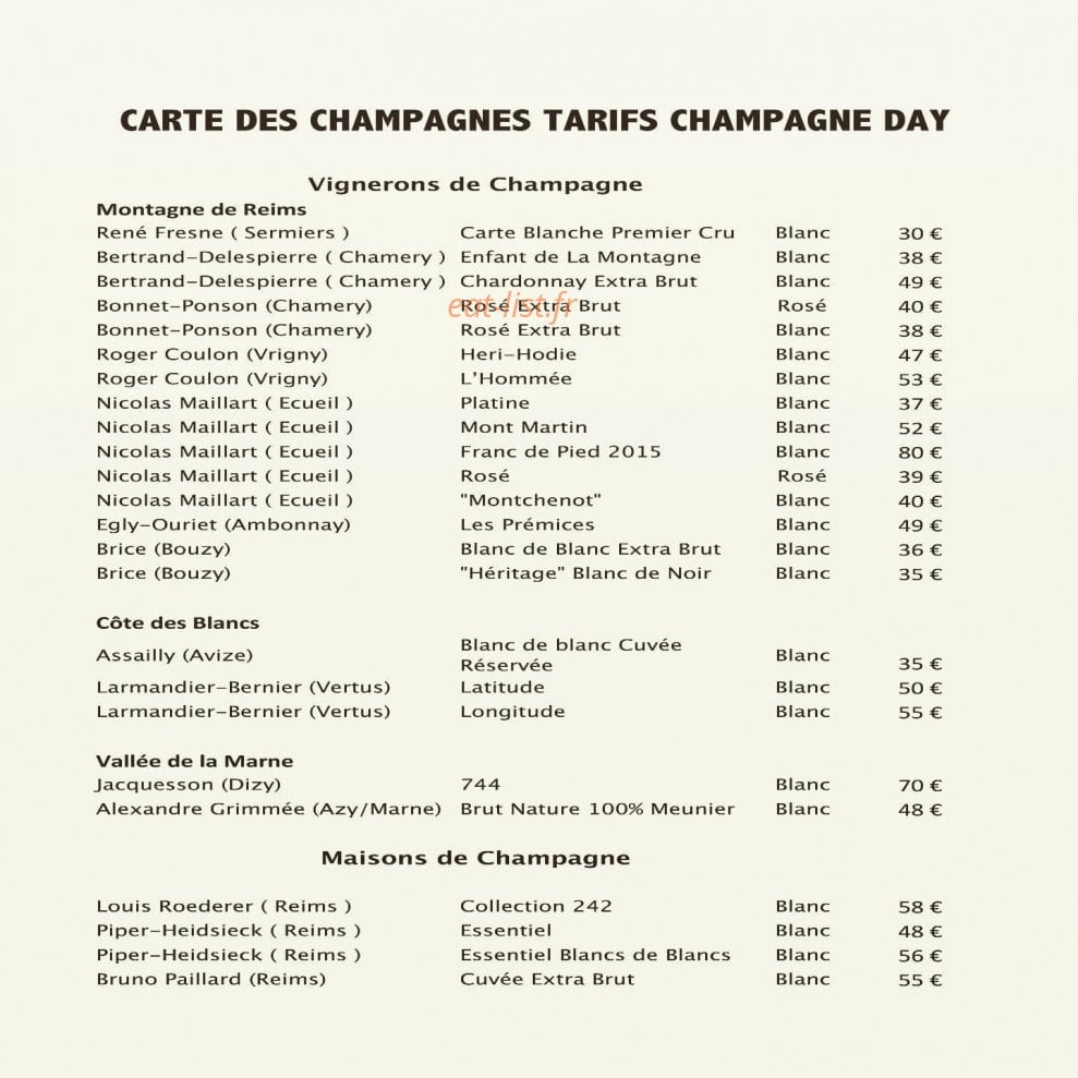 La Table de la boucherie Guiset — carte page 9