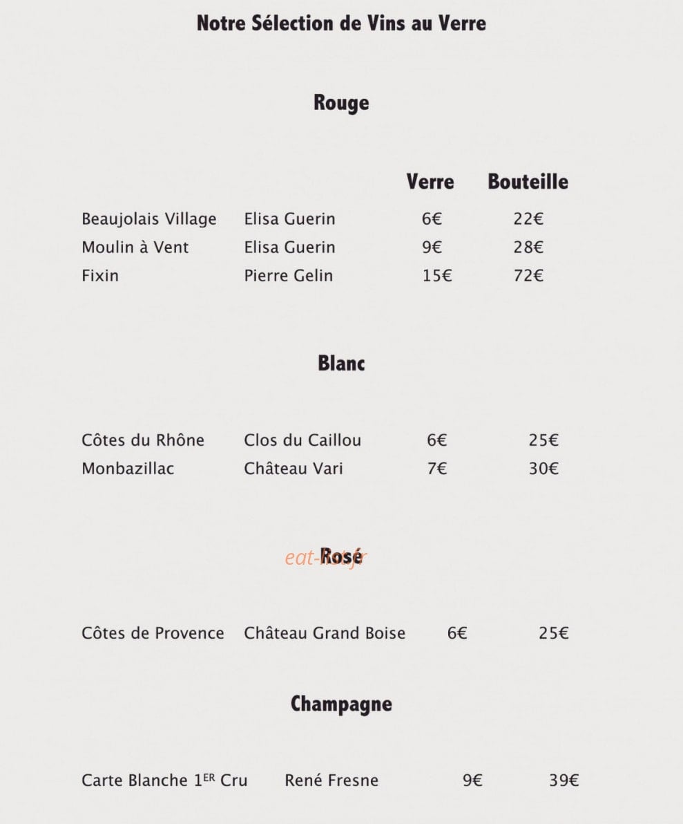 La Table de la boucherie Guiset — carte page 6