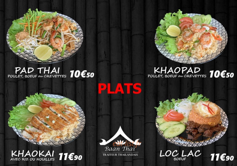 Baan Thaï — carte page 3