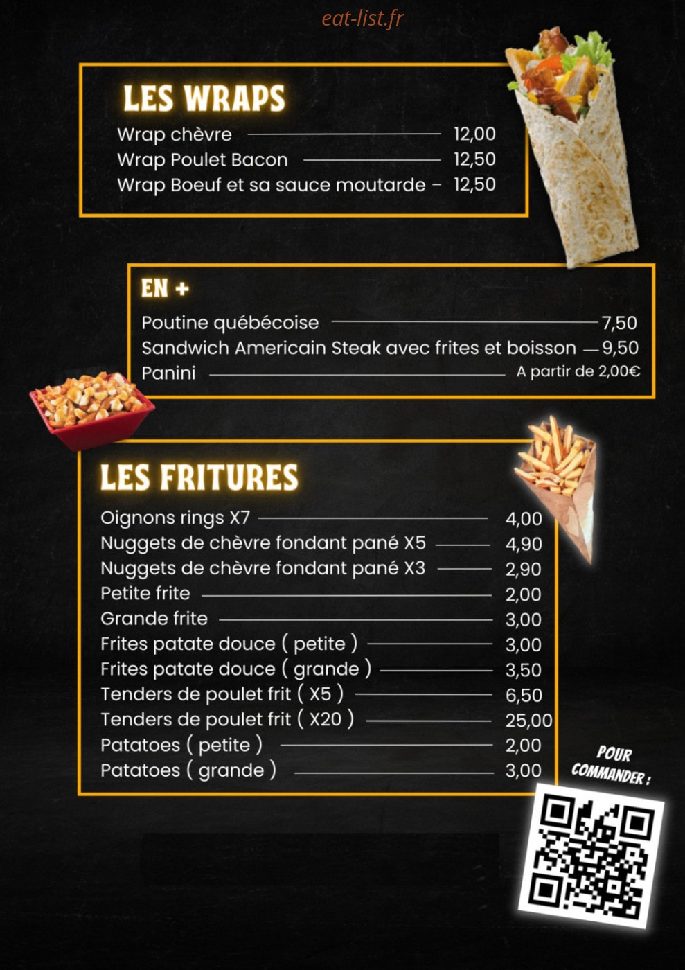 La Cuisine de Francine — carte page 3