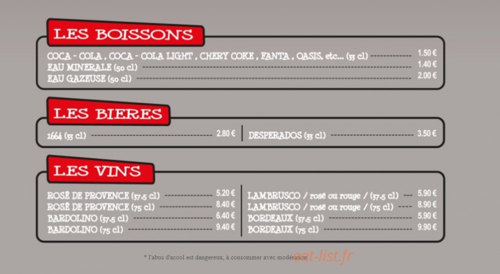 Coco Pizza — carte page 6