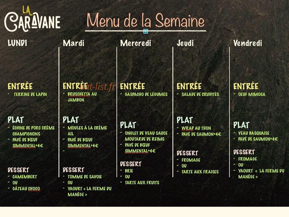 La Caravane — carte page 1