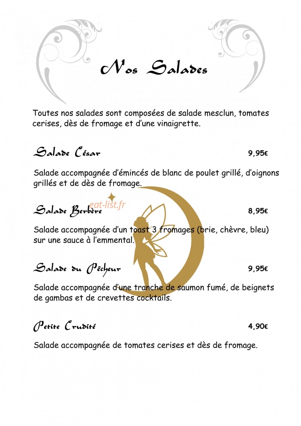 Fée De Miel — carte page 2