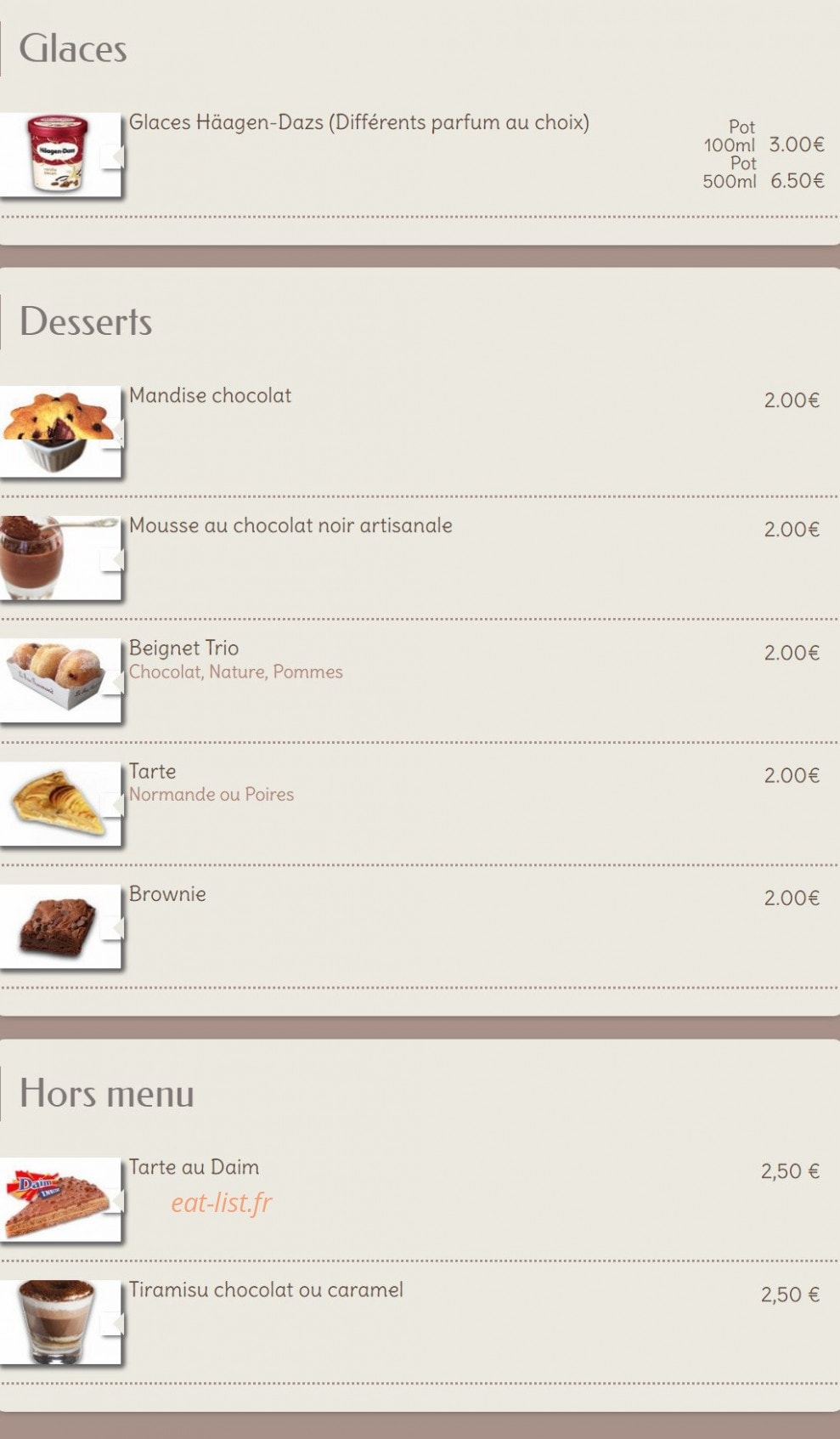 Home Pizza — carte page 11