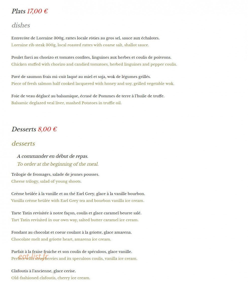 Le p'tit boursault — carte page 3