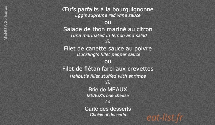 Le Caveau — carte page 5