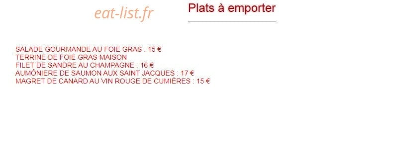 Le Caveau — carte page 1