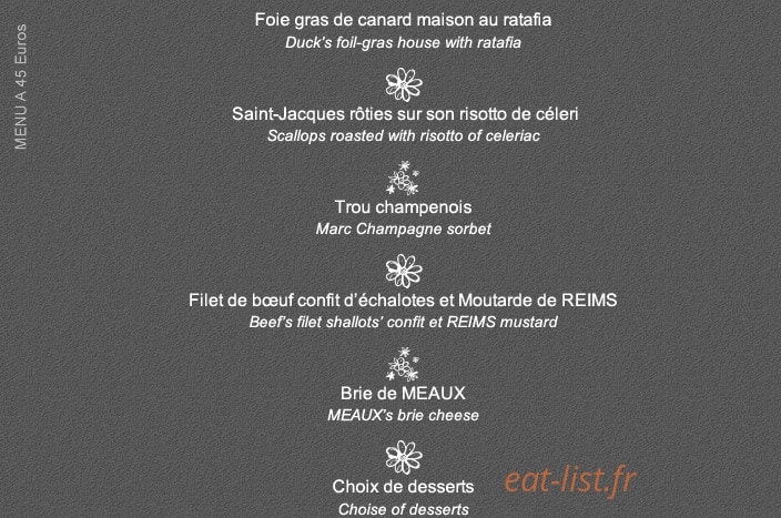 Le Caveau — carte page 7