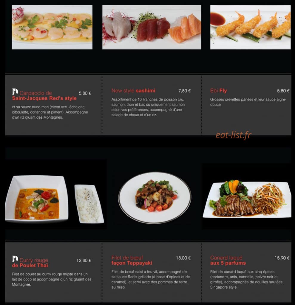 Red's — carte page 3