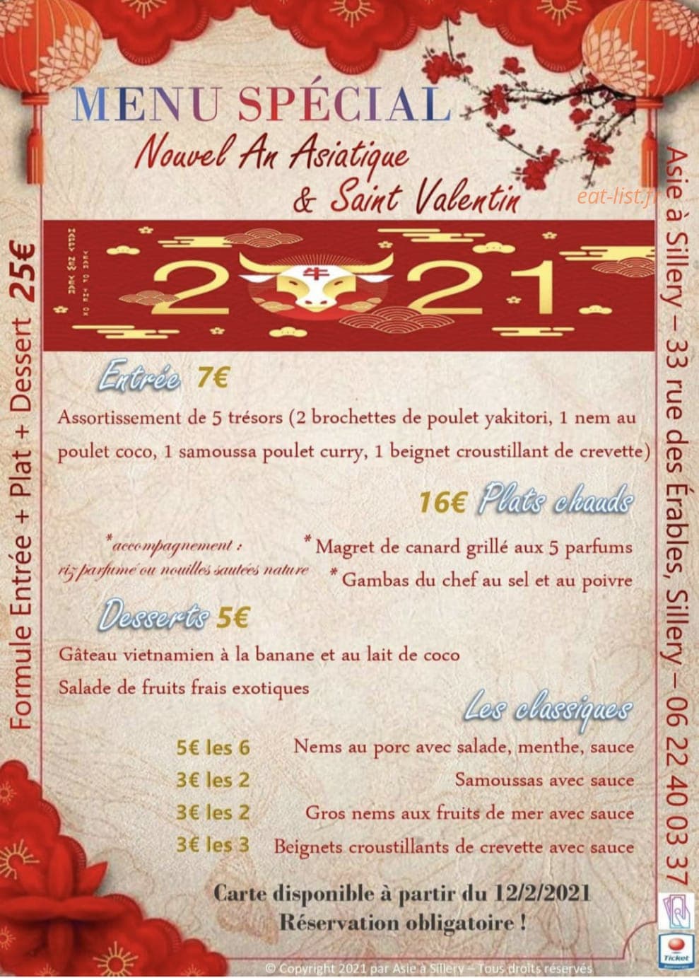 Asie à Sillery — carte page 7