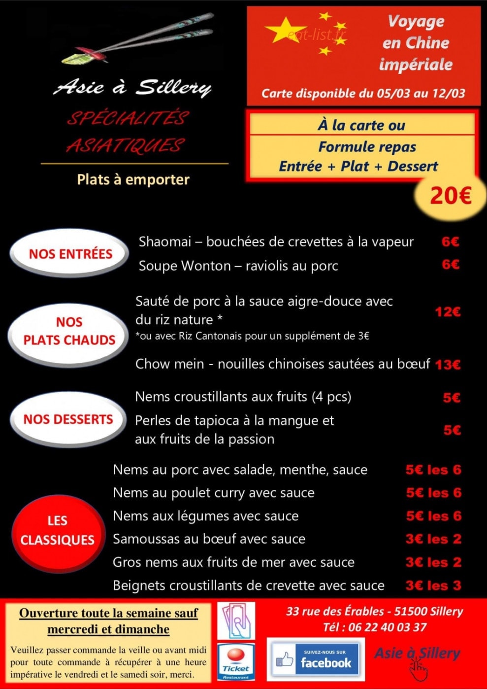 Asie à Sillery — carte page 5