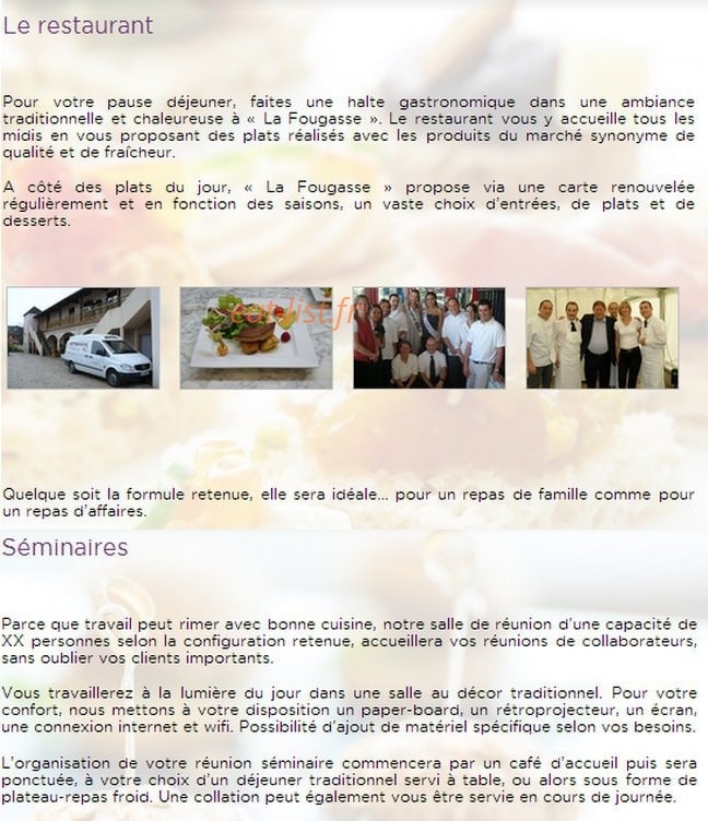 La Fougasse — carte page 1