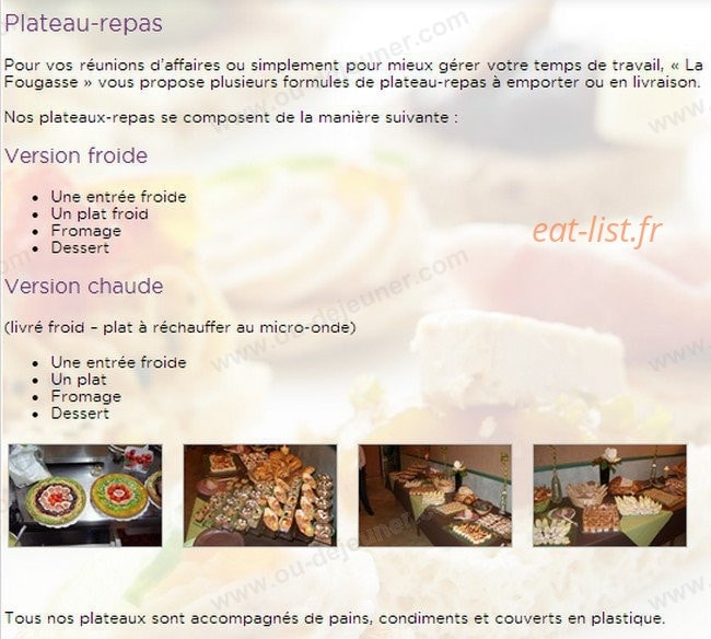 La Fougasse — carte page 4