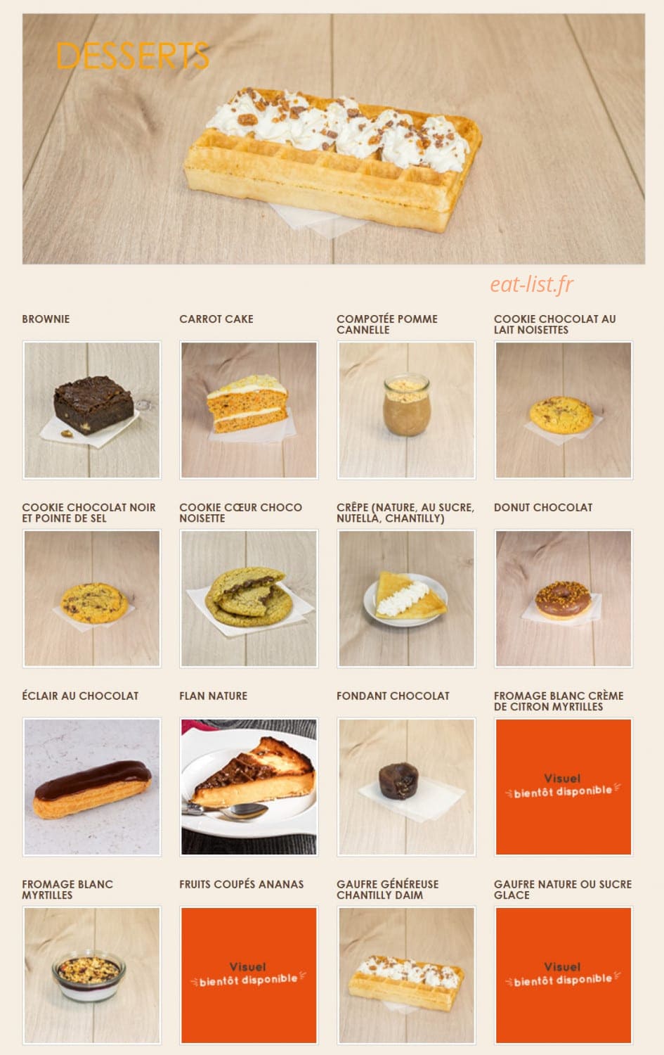 La Croissanterie — carte page 6