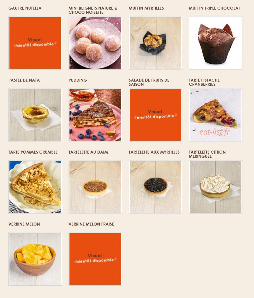 La Croissanterie — carte page 7