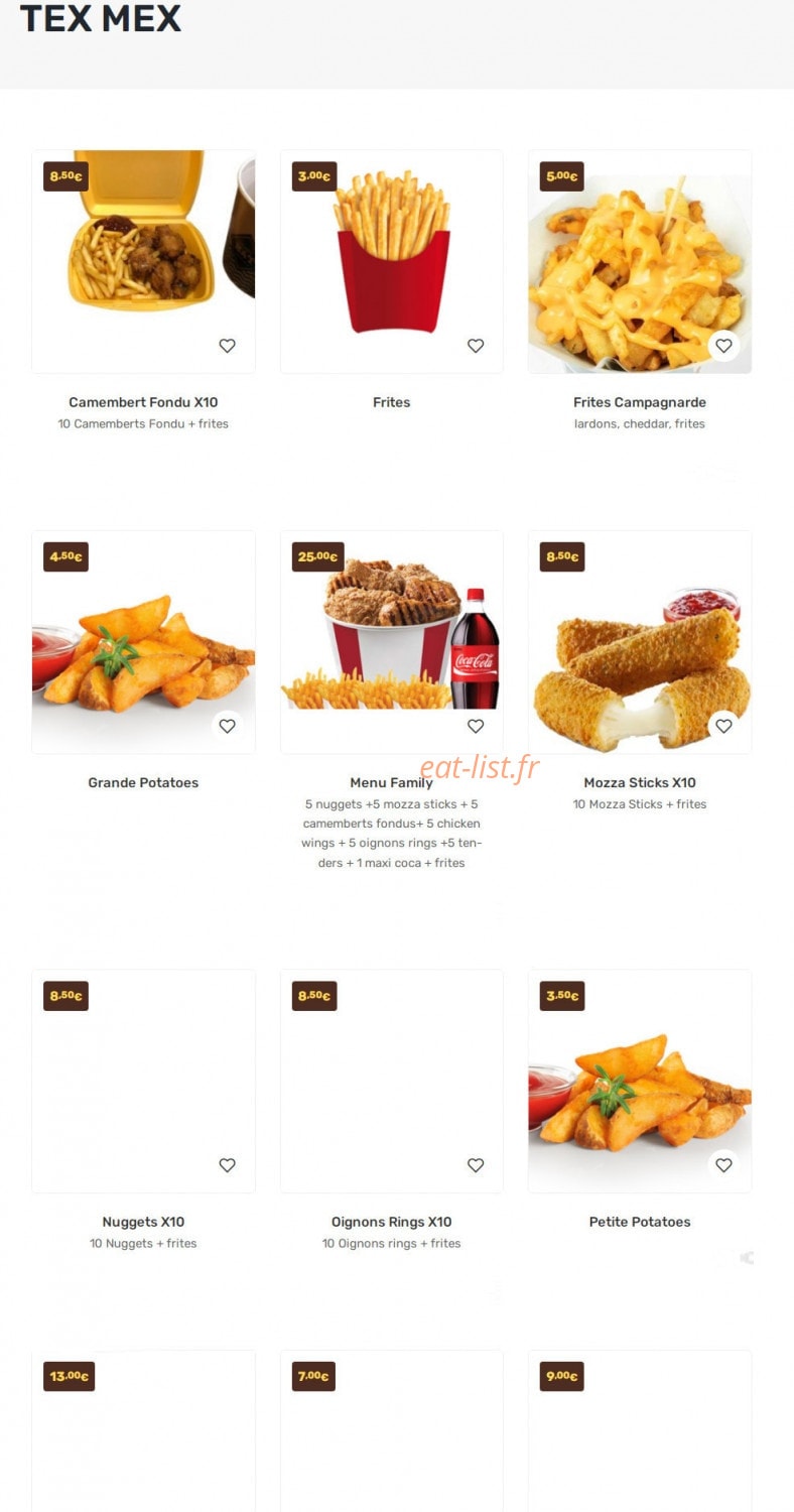 Chrono Pizza — carte page 4