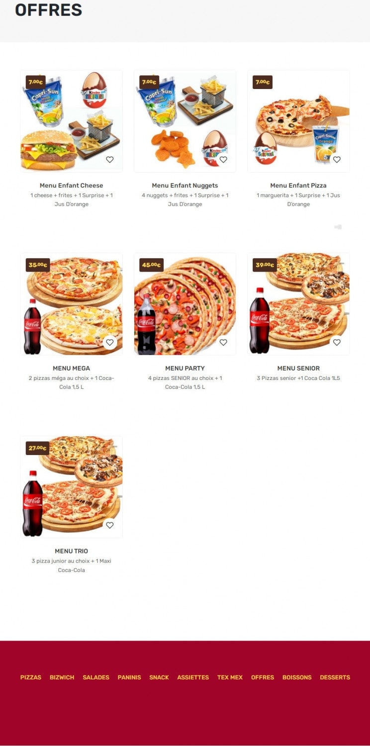 Chrono Pizza — carte page 5