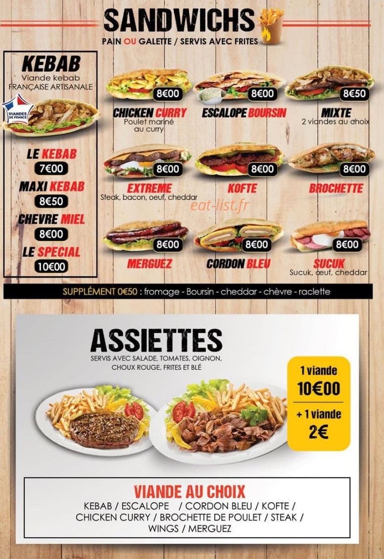 La Cantine — carte page 3
