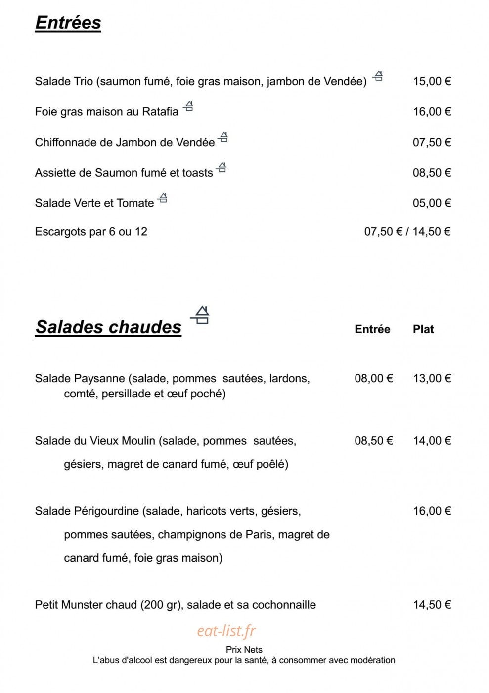 Le vieux moulin — carte page 2