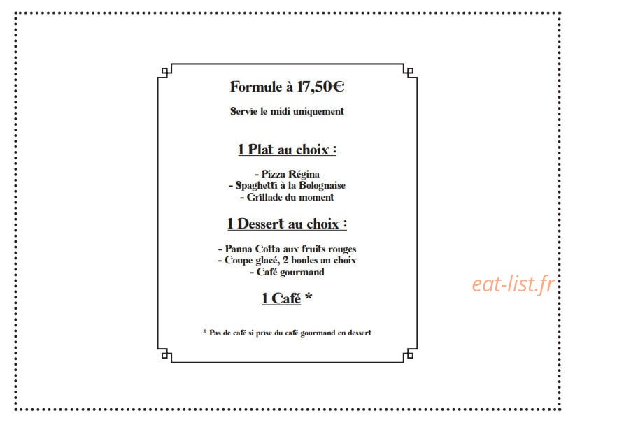 La Piazza — carte page 1