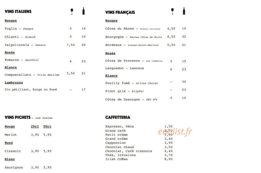 La Piazza — carte page 6