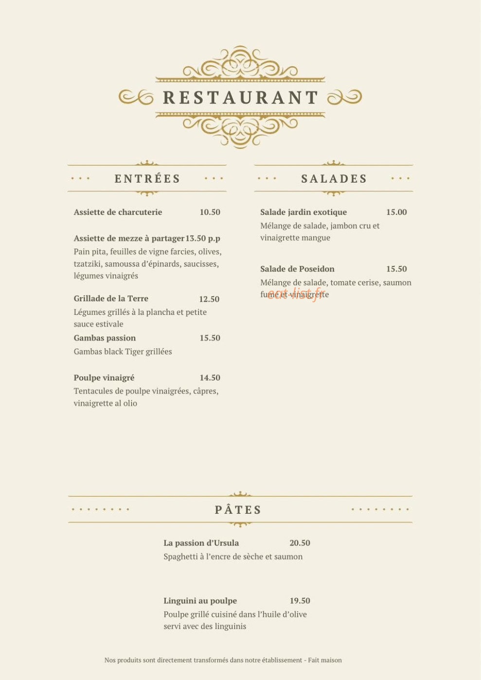 La Victoire — carte page 1
