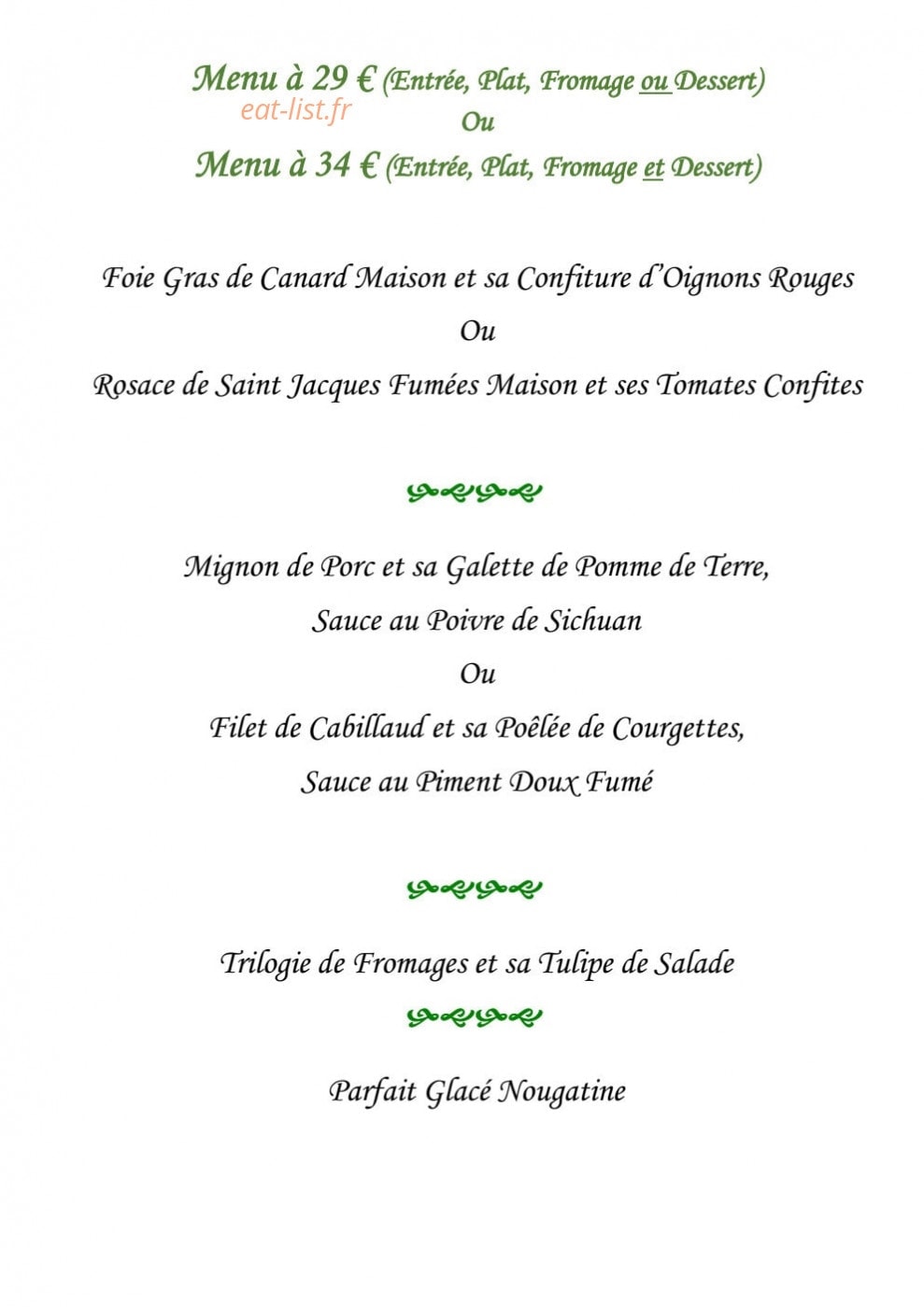 Le Tulipier — carte page 2