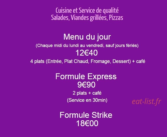 Bowling Le Strike — carte page 1