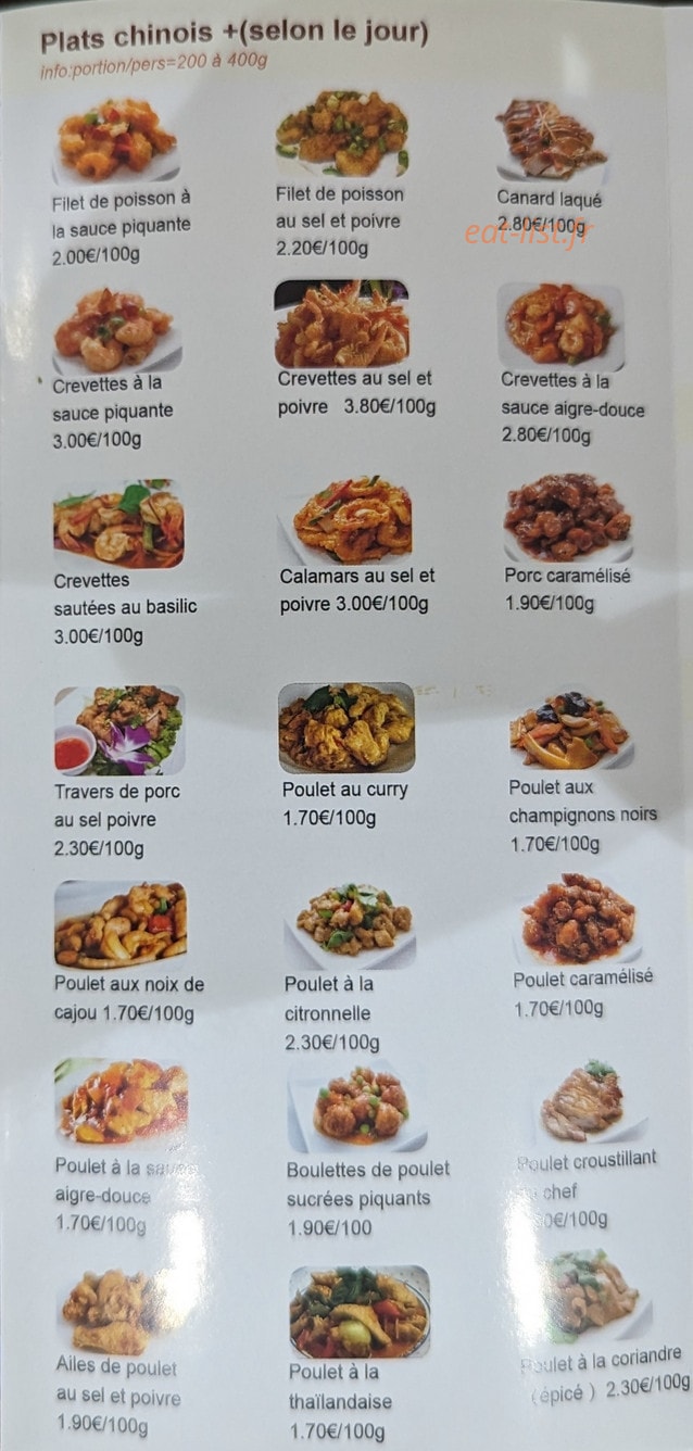 Délices d'Asie — carte page 4