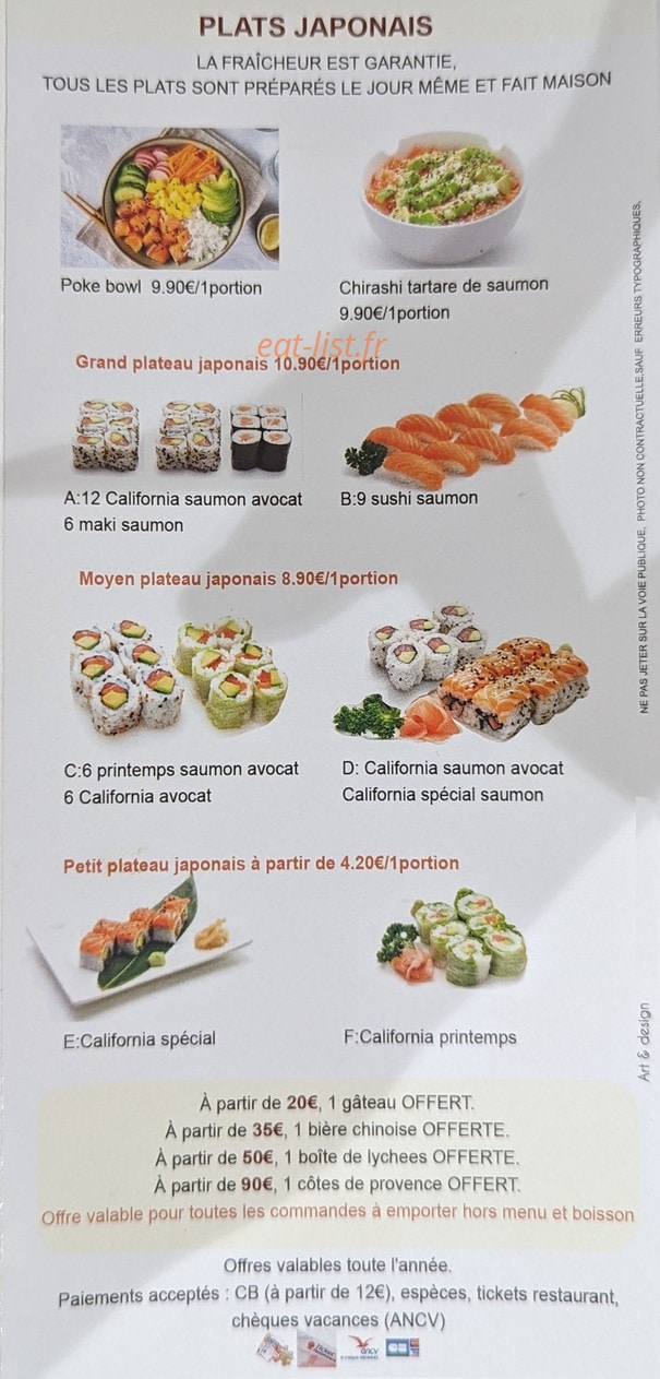 Délices d'Asie — carte page 3