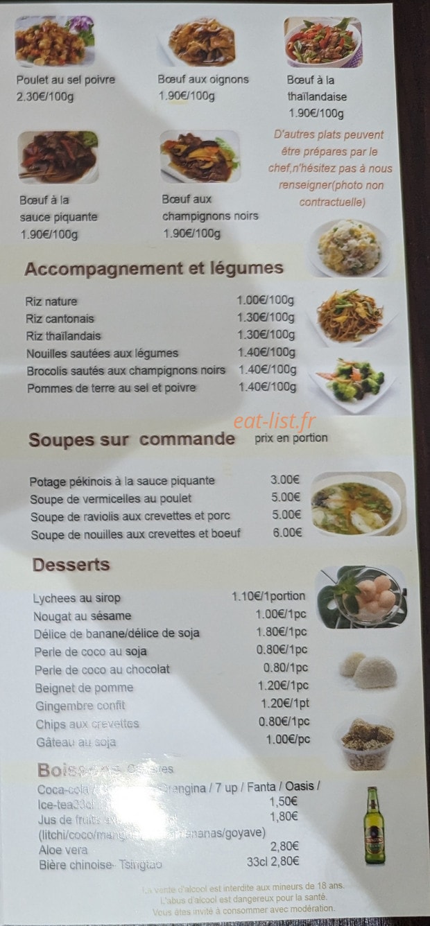 Délices d'Asie — carte page 6