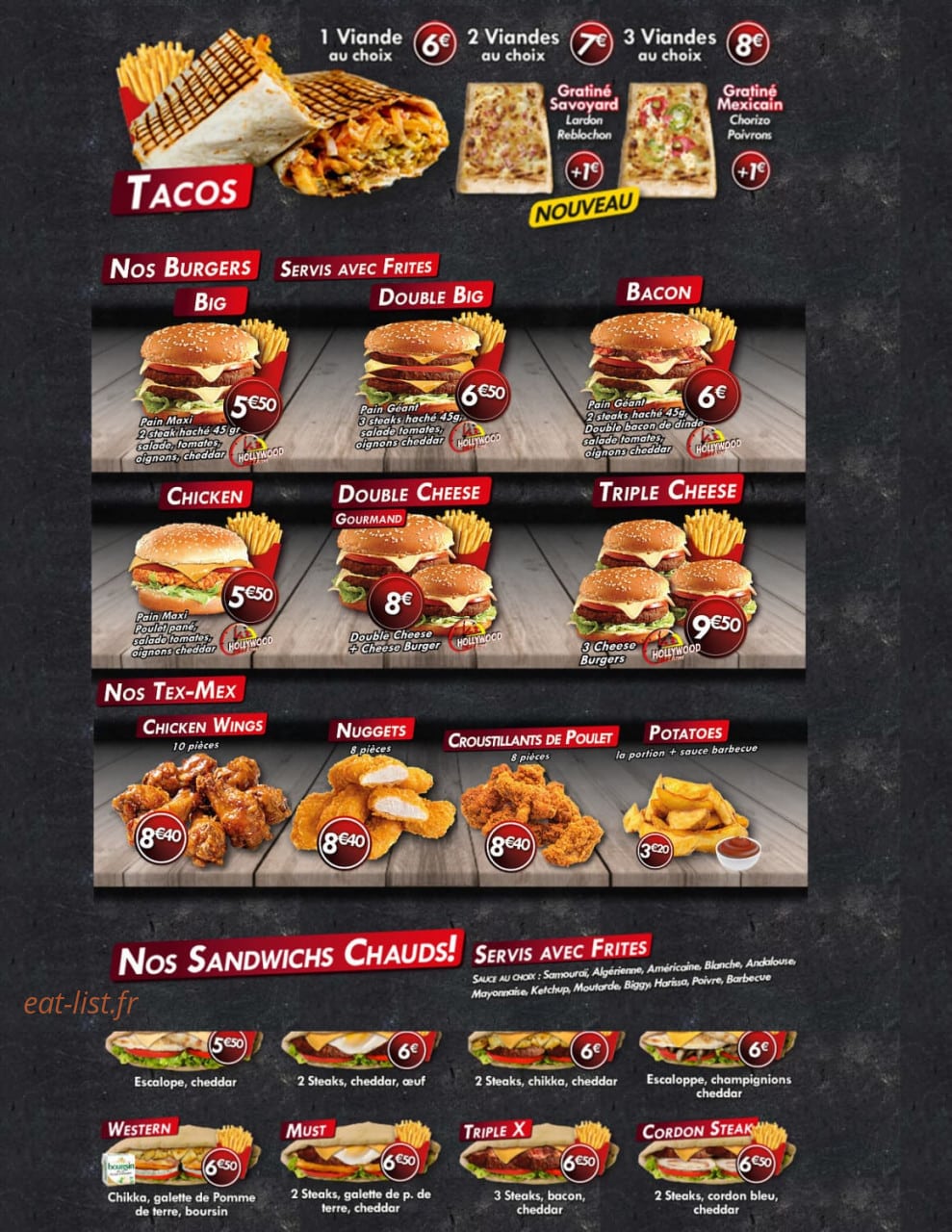 Hollywood Pizza Time — carte page 2