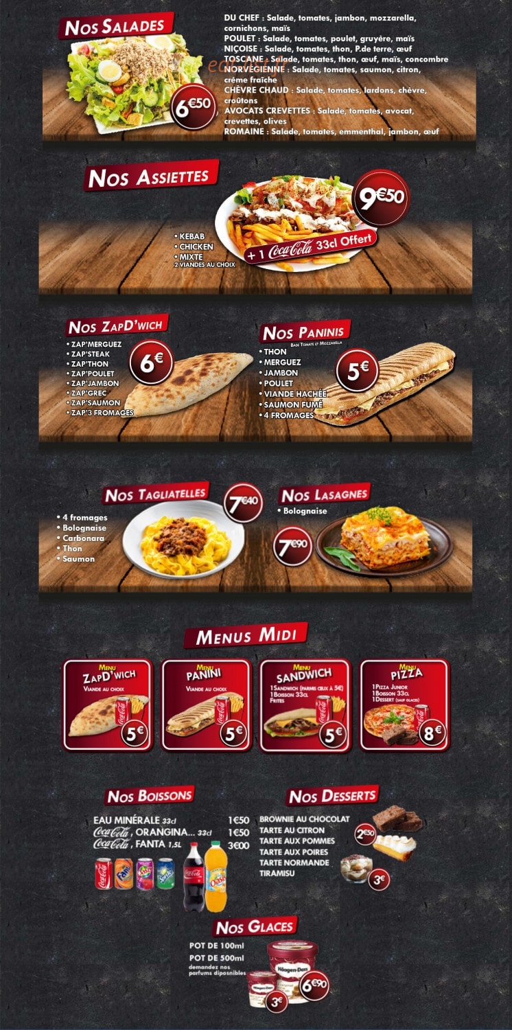 Hollywood Pizza Time — carte page 3