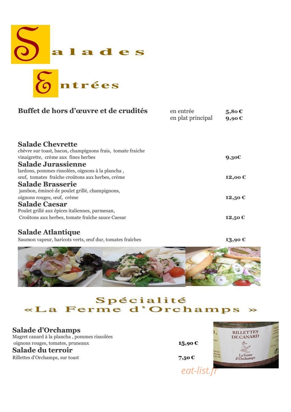 Hotel de France — carte page 1