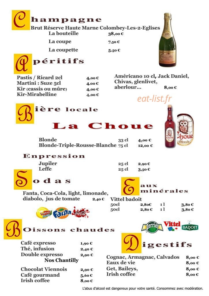 Hotel de France — carte page 6