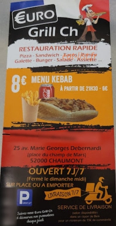 Kebab euro grill ch — carte page 1