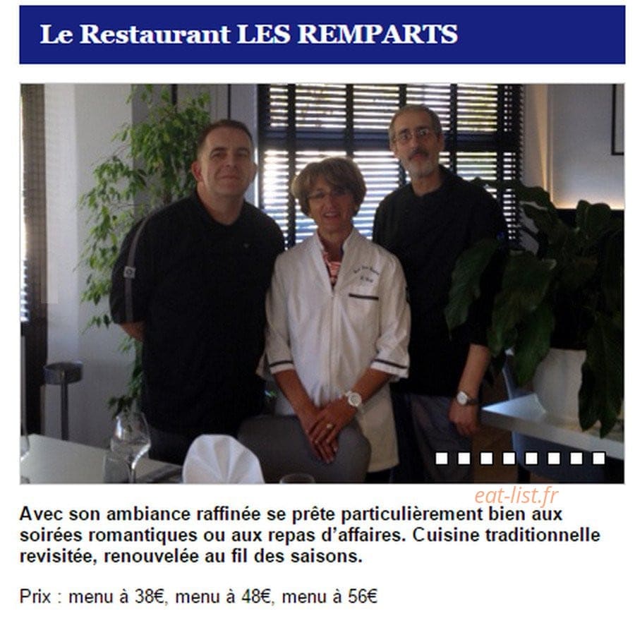 Les Remparts — carte page 1