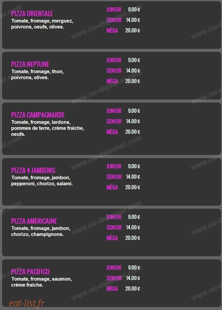 Sos Pizza Couscous — carte page 5