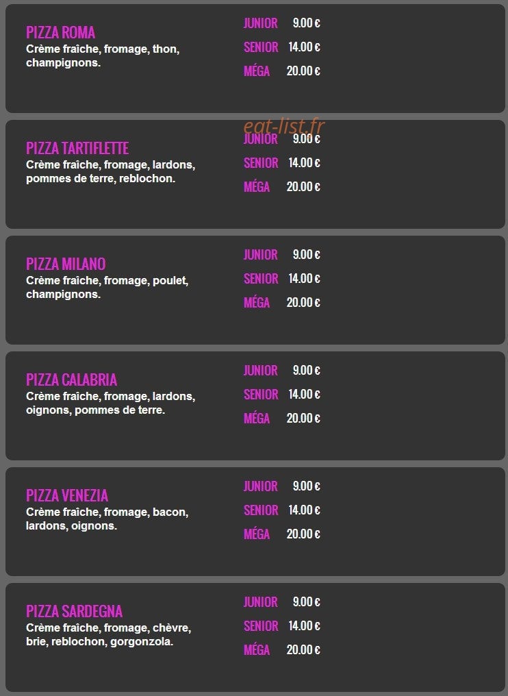 Sos Pizza Couscous — carte page 7