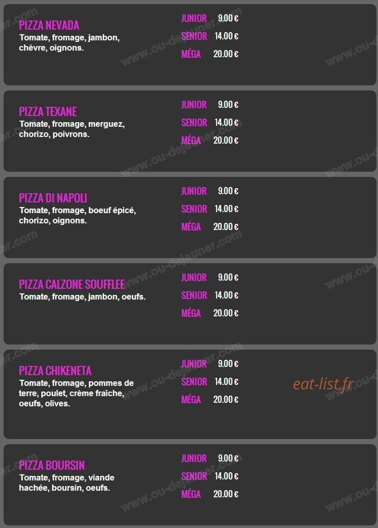 Sos Pizza Couscous — carte page 3