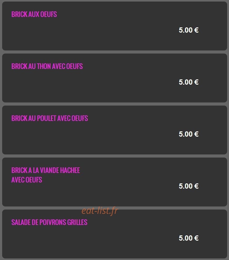 Sos Pizza Couscous — carte page 9