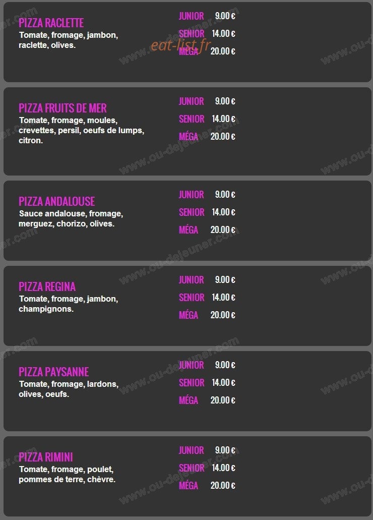 Sos Pizza Couscous — carte page 4
