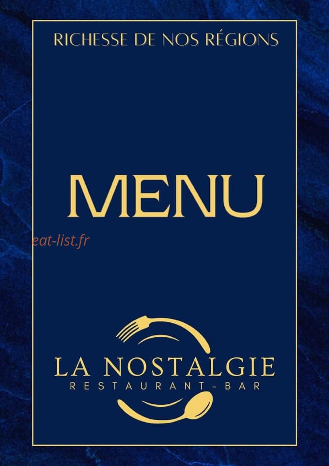 La Nostalgie — carte page 1