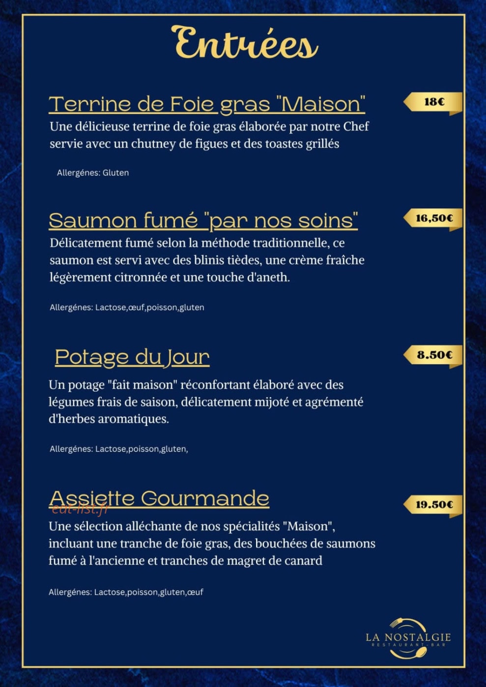 La Nostalgie — carte page 2